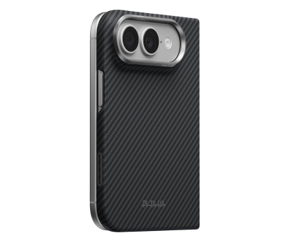 Etui / obudowa na smartfona PITAKA 
Edge Case do iPhone 18 Fold Back Cover Black Grey(Twill)